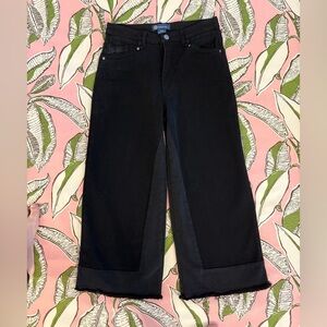 Democracy Skyrise Spliced Fray Hem Wide Leg Jeans NWOT